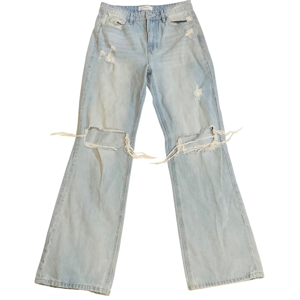 VERVET Flying Monkey Sunny Plains 90s Vintage Super High Rise Flare Jeans T5346